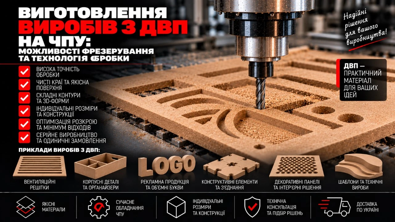 Фрезерування листа ДВП та приклади решіток, панелей, коробок і декоративних деталей.